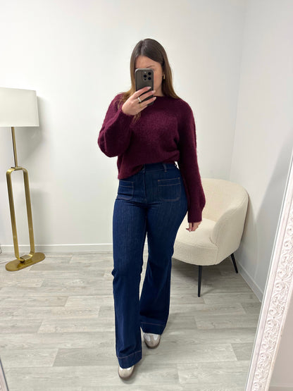 Jean taille haute brut PAOLINA