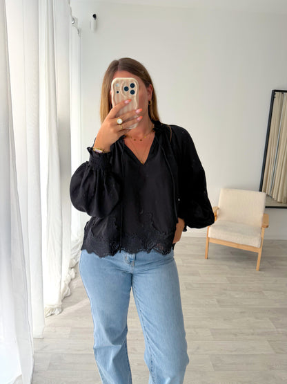 Blouse noir ÉLYA