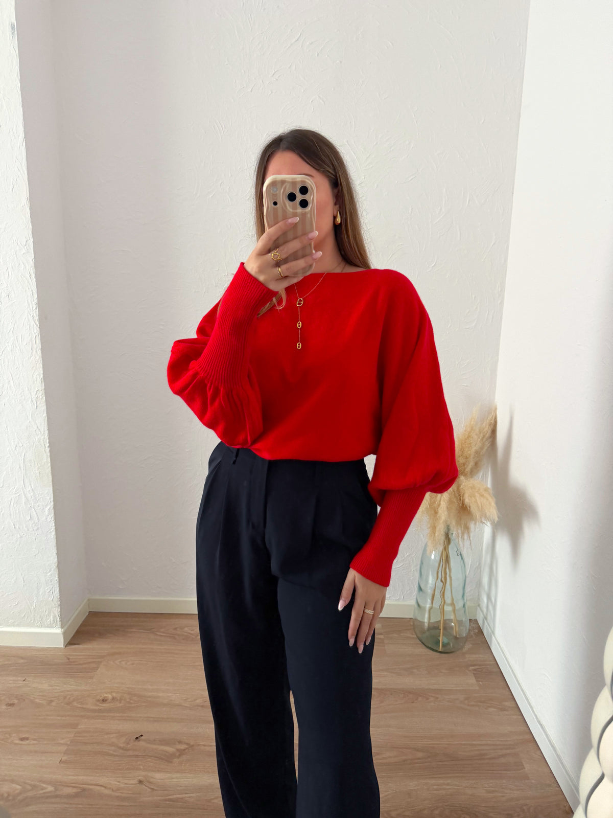 Pull rouge THEODORA