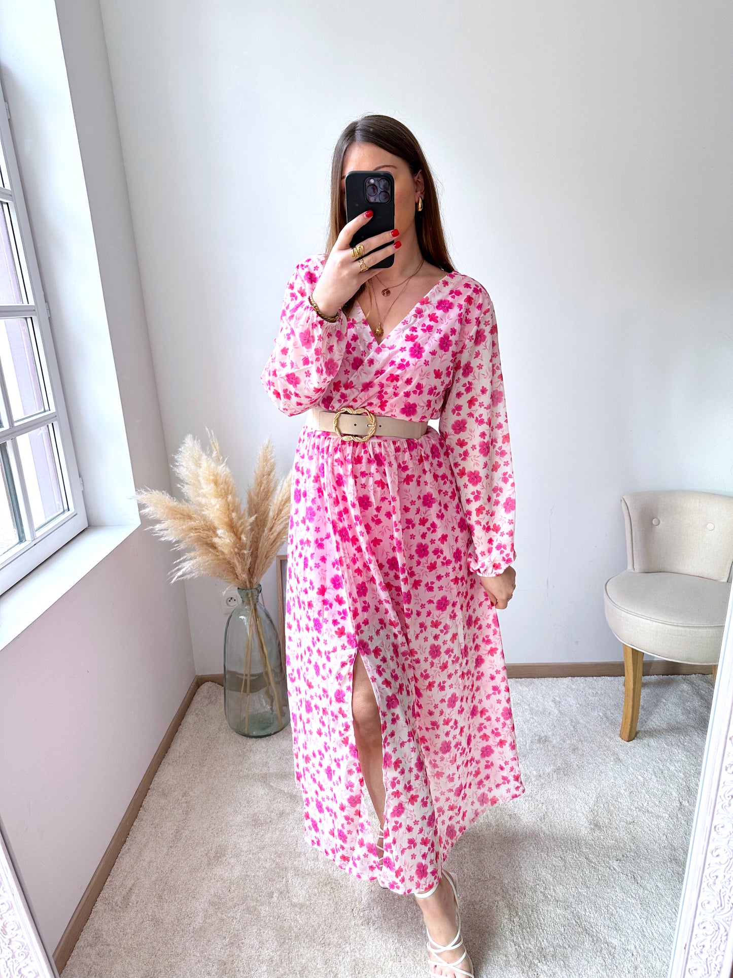 Robe fleurie rose VICKY