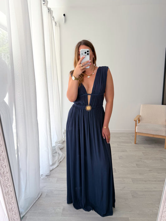 Robe longue marine TARA
