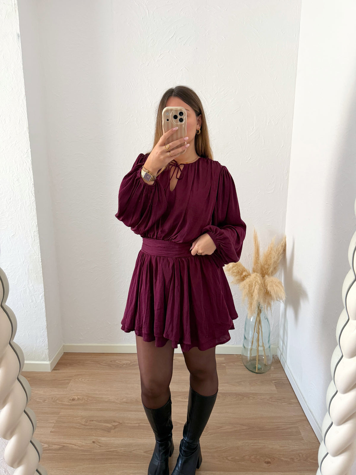 Robe bordeaux LISON