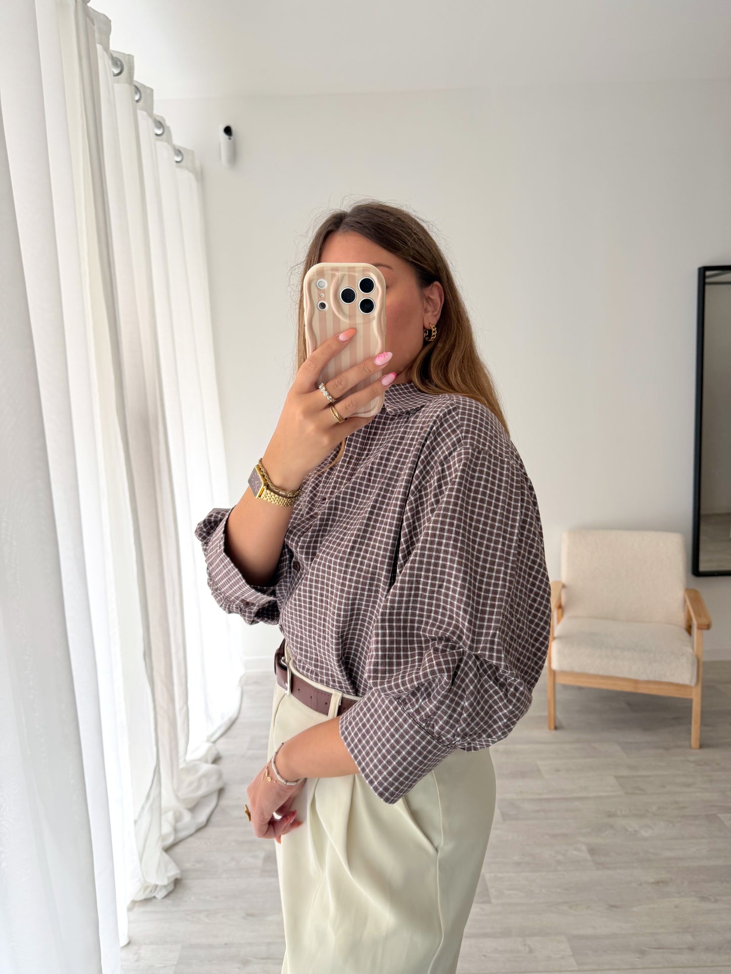 Chemise marron DINA