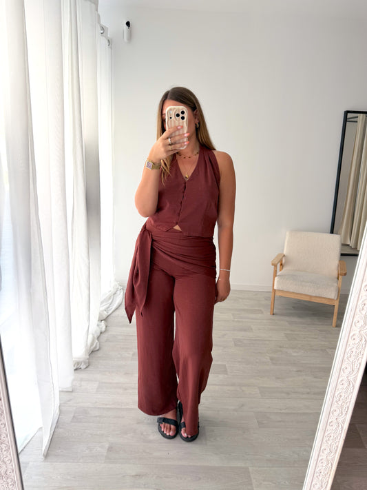 Ensemble grenat ZOÉ