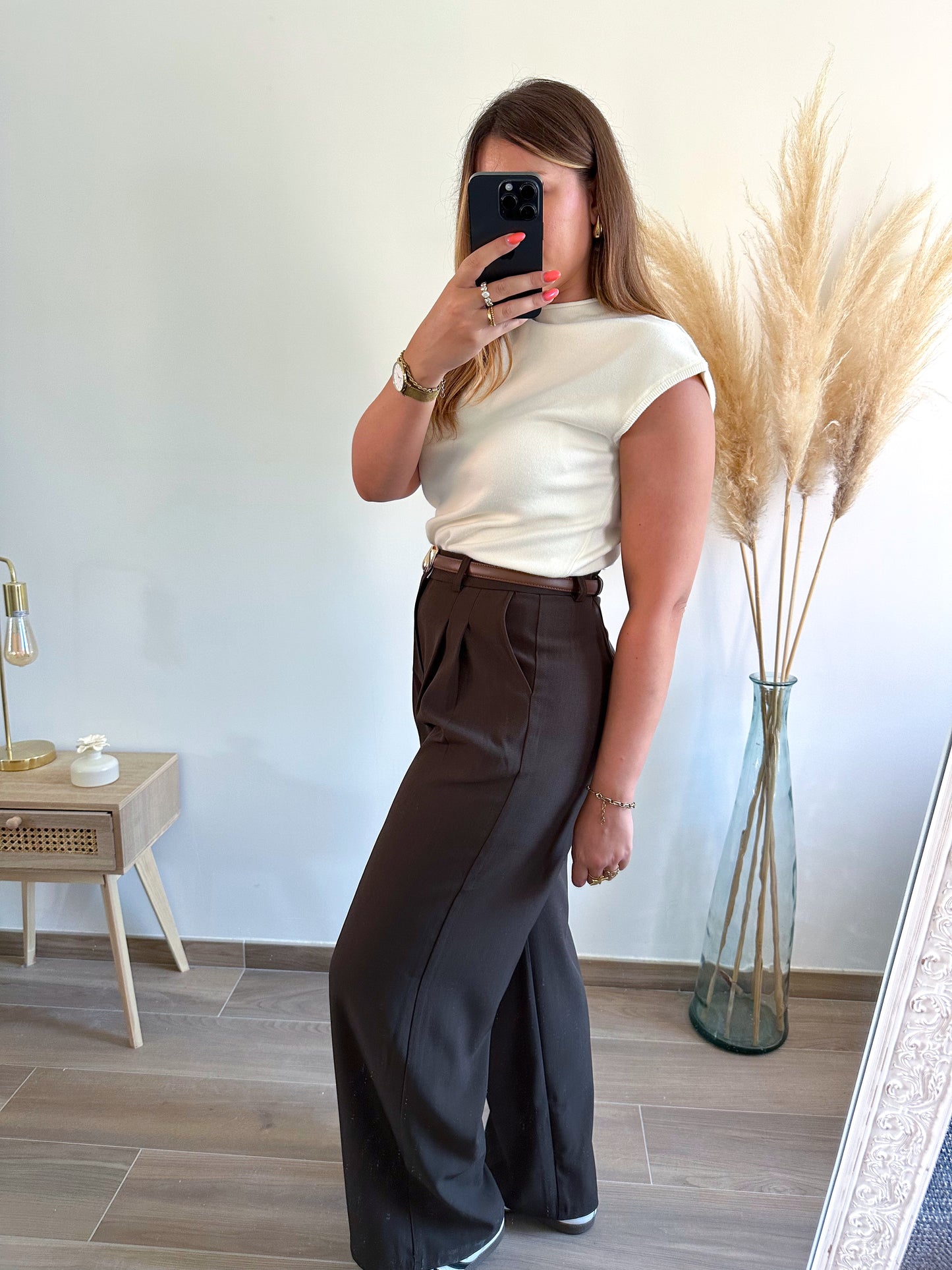 Pantalon marron GABRIELLE