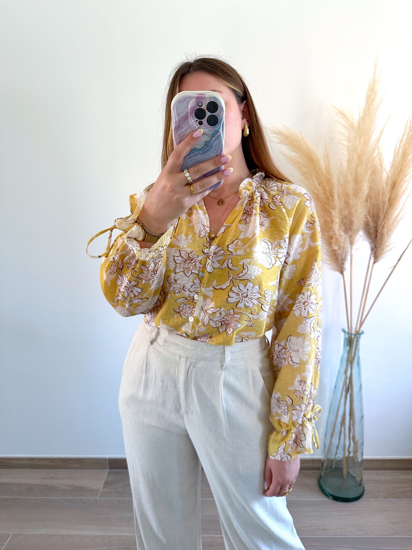 Blouse jaune FLAVIE
