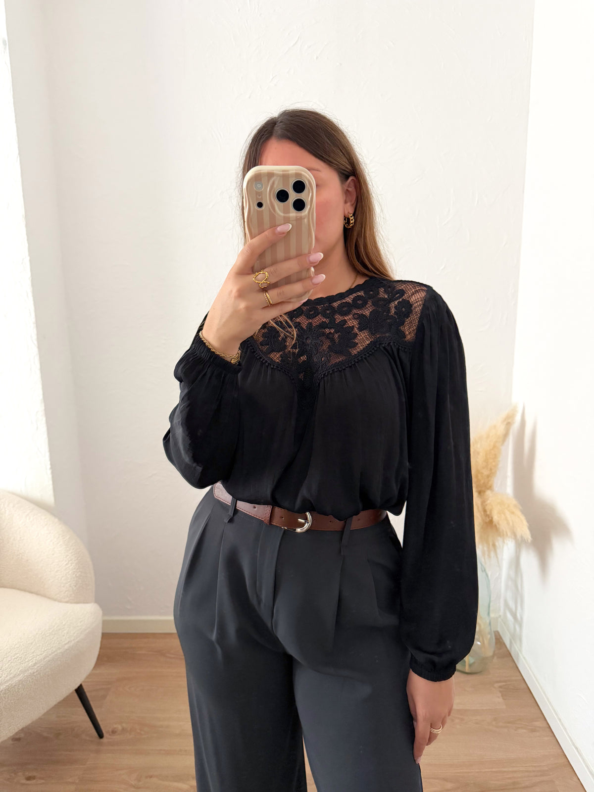 Blouse noire SILVANE