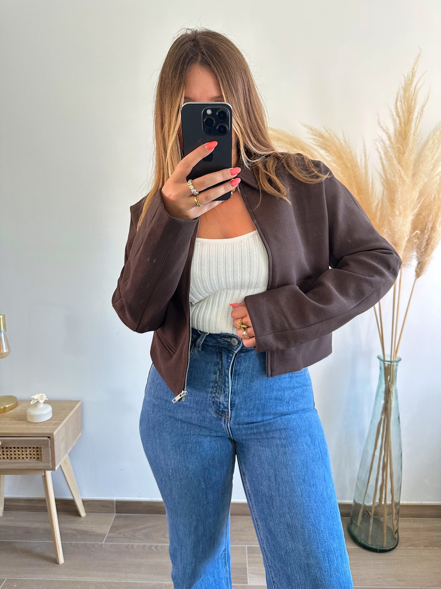Veste marron MADIE