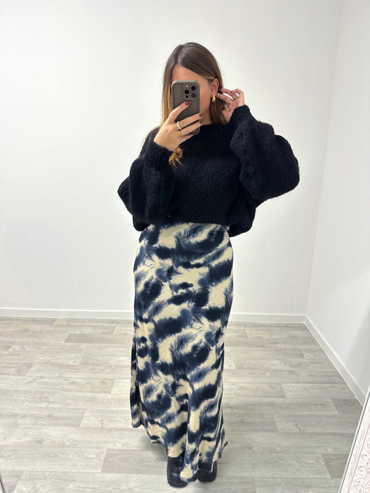 Jupe imprimé bleu MYRIAM