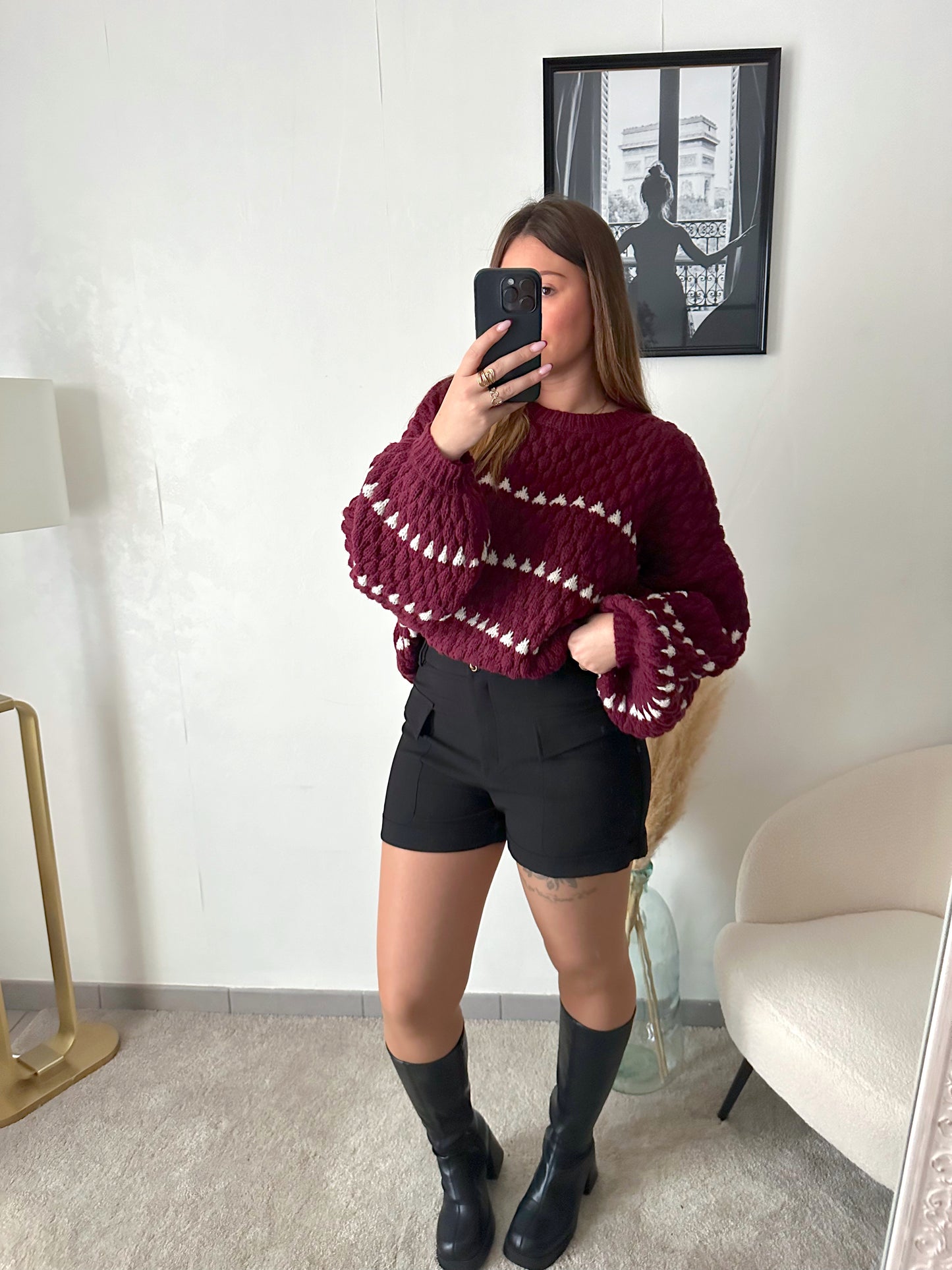 Pull bordeaux TRISHA