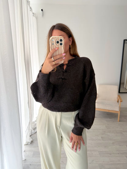 Pull marron MARLON