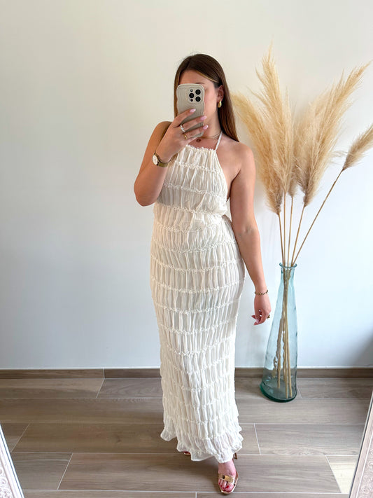 Robe longue blanche CLEA