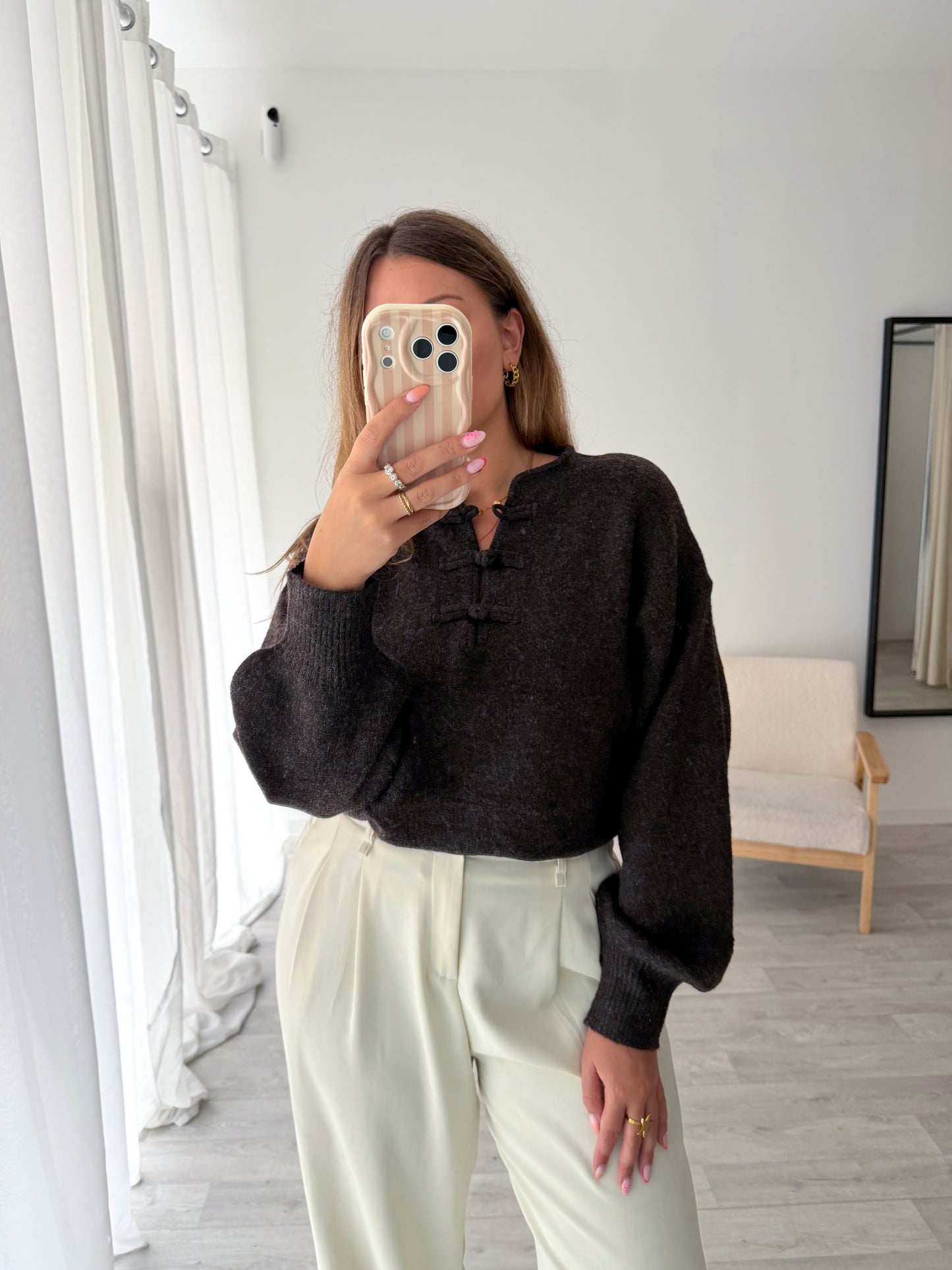 Pull marron MARLON