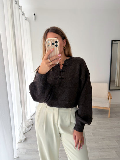 Pull marron MARLON