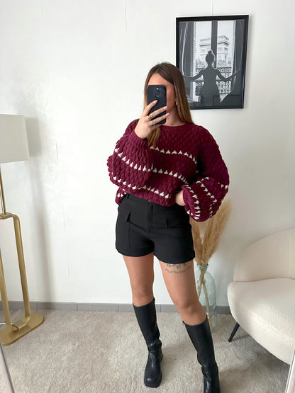 Pull bordeaux TRISHA