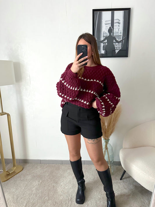 Pull bordeaux TRISHA