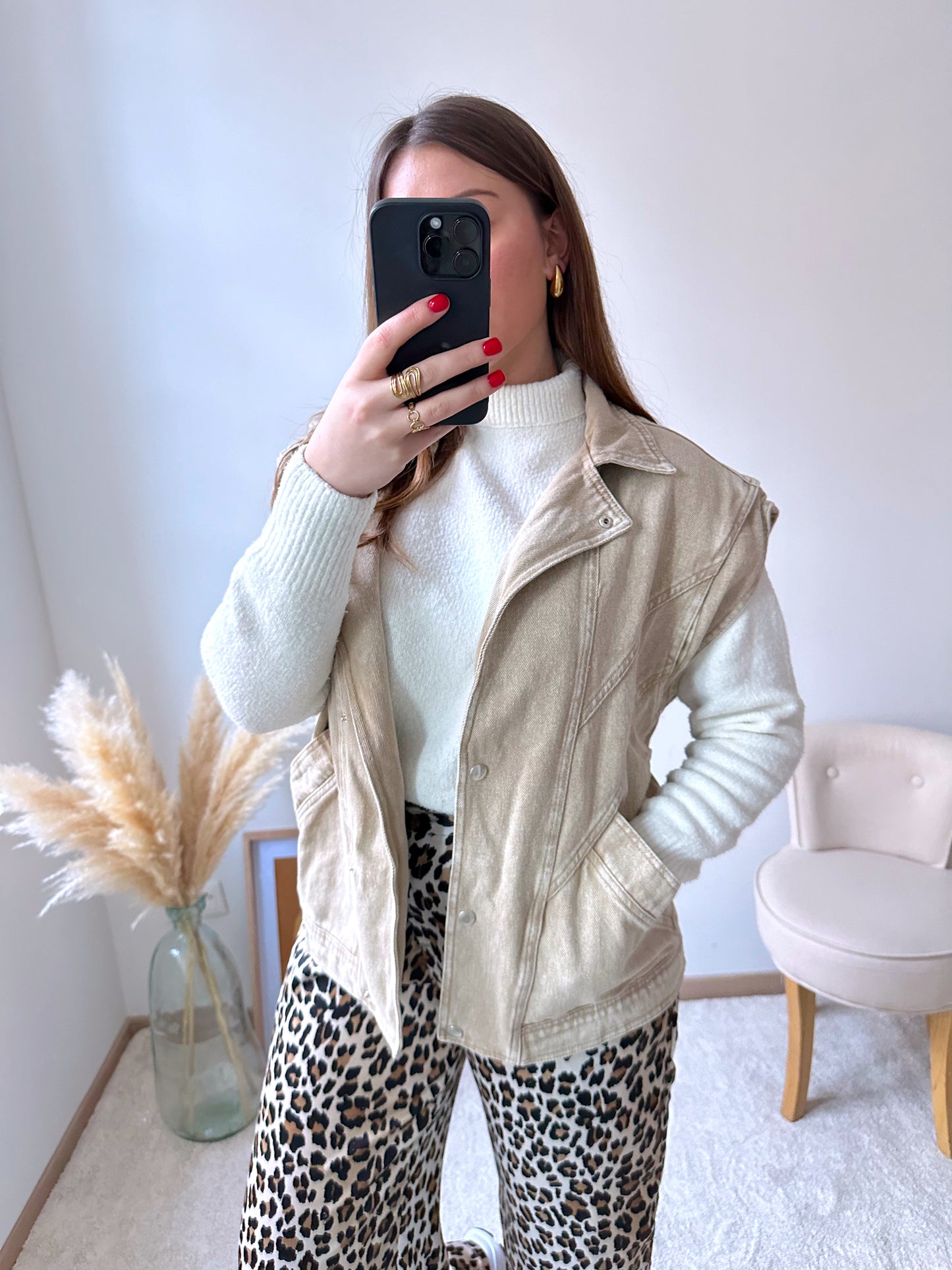 Veste sans manches beige MANOA