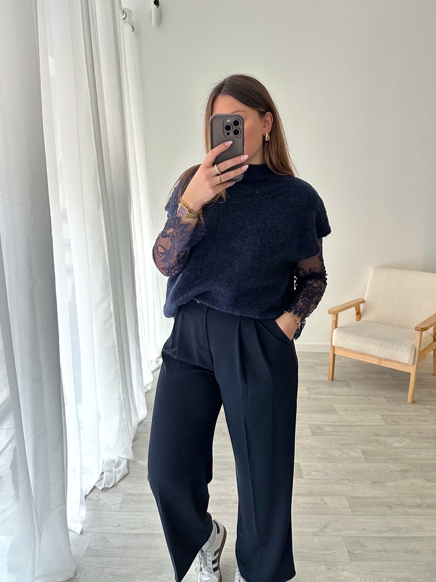 Pull bleu marine SARAH (PRECOMMANDE - EXP 13/02)