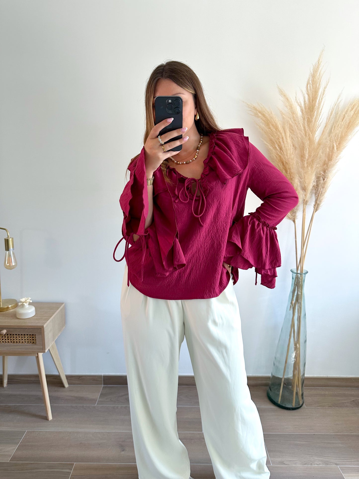 Blouse bordeaux JODIE