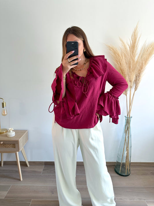 Blouse bordeaux JODIE