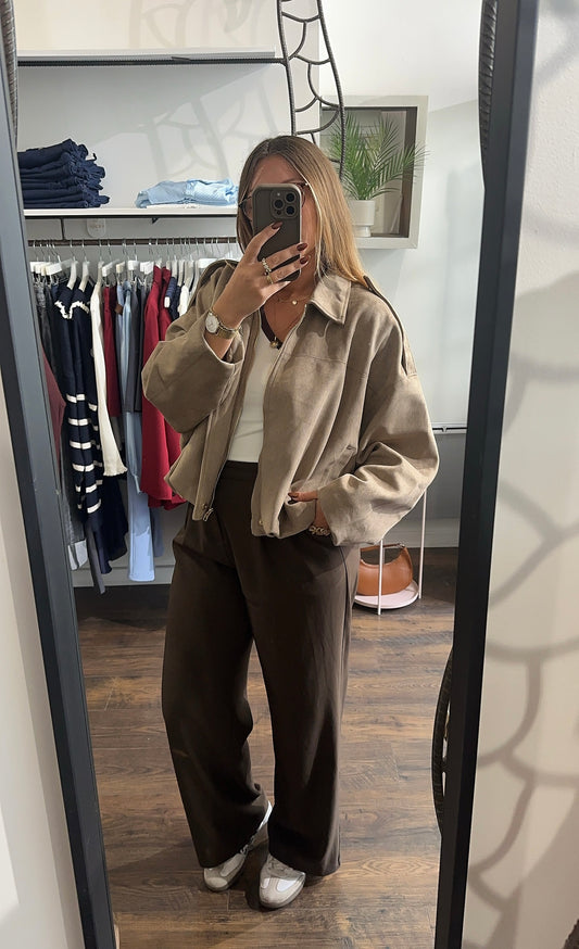 Veste taupe BILLIE