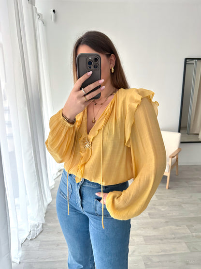 Blouse jaune LUCIA