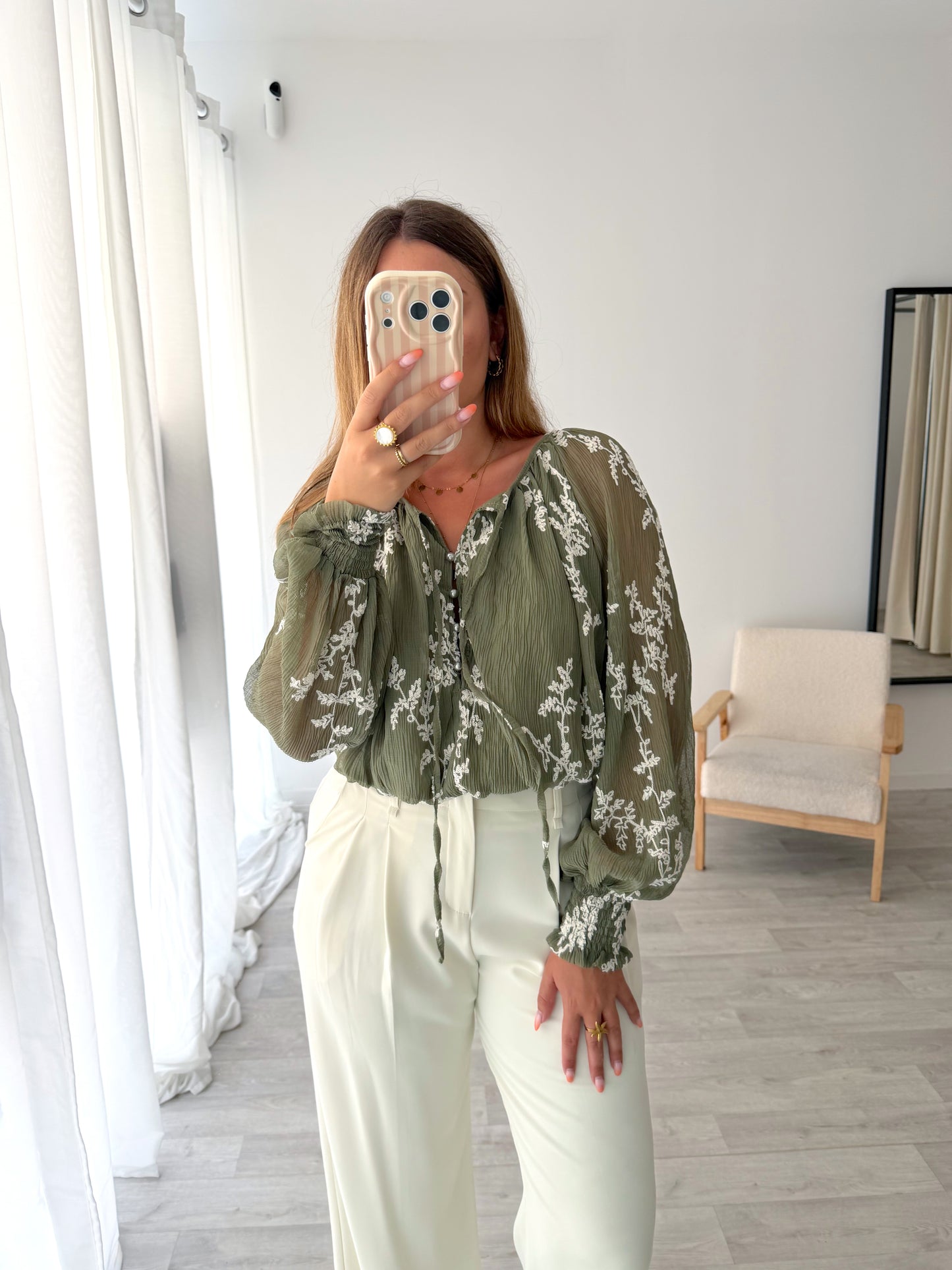 Blouse kaki DORIANE