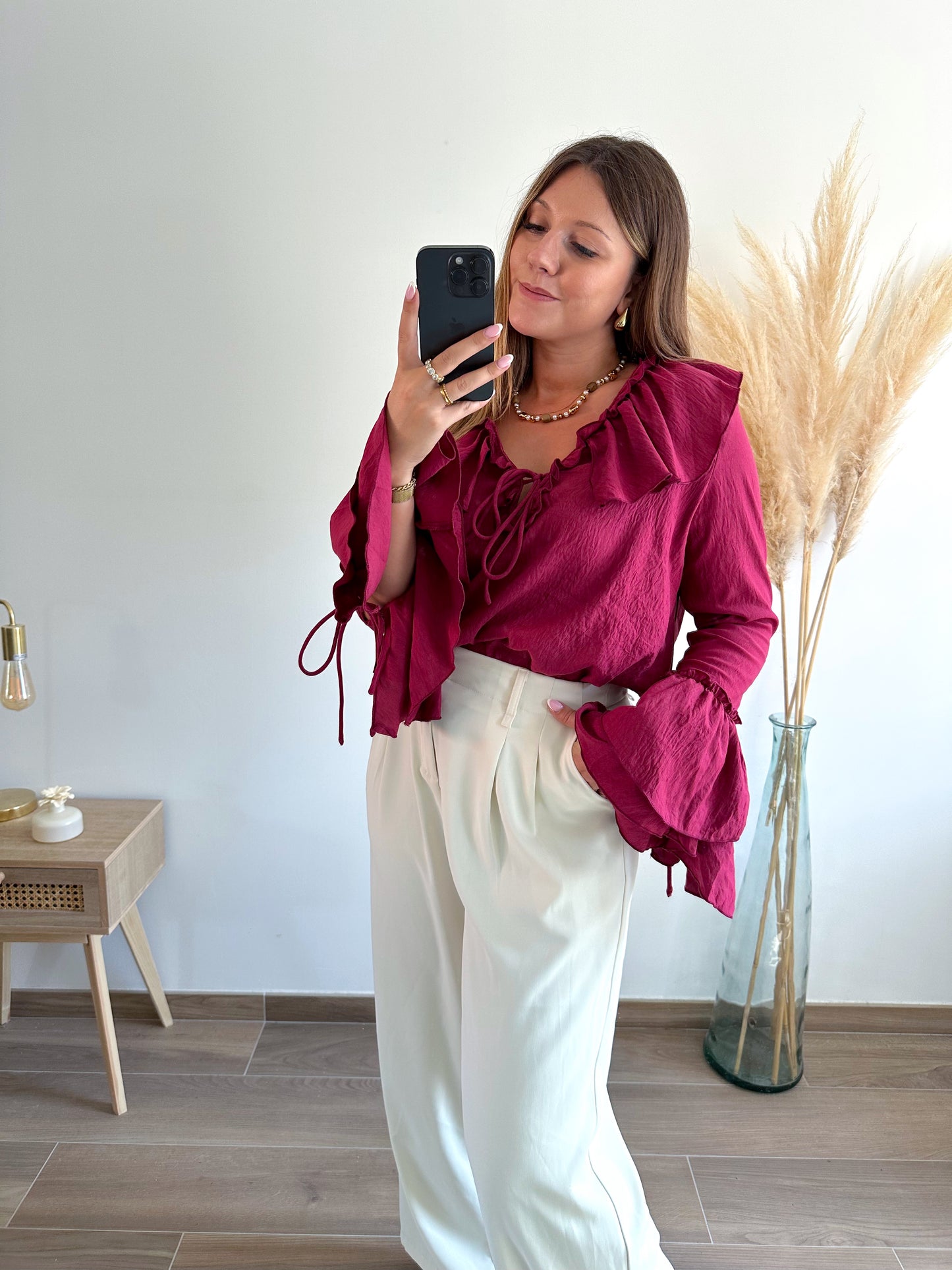 Blouse bordeaux JODIE