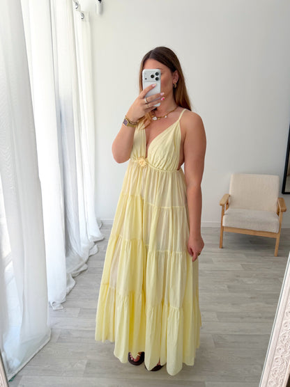Robe longue jaune SOLAL