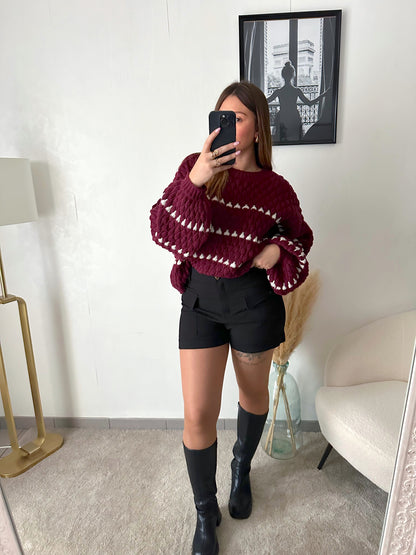 Pull bordeaux TRISHA