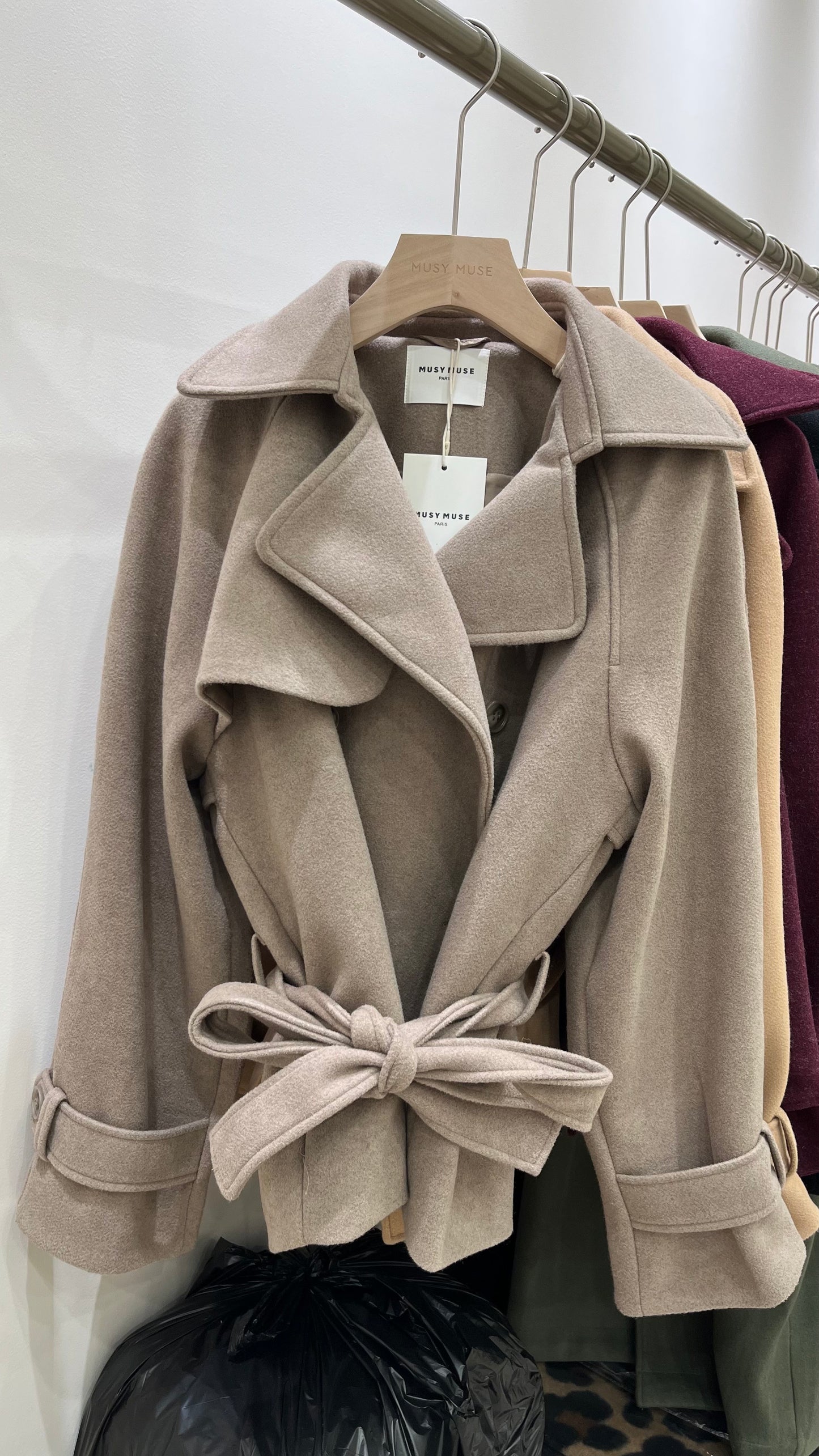 Manteau taupe ROXANE