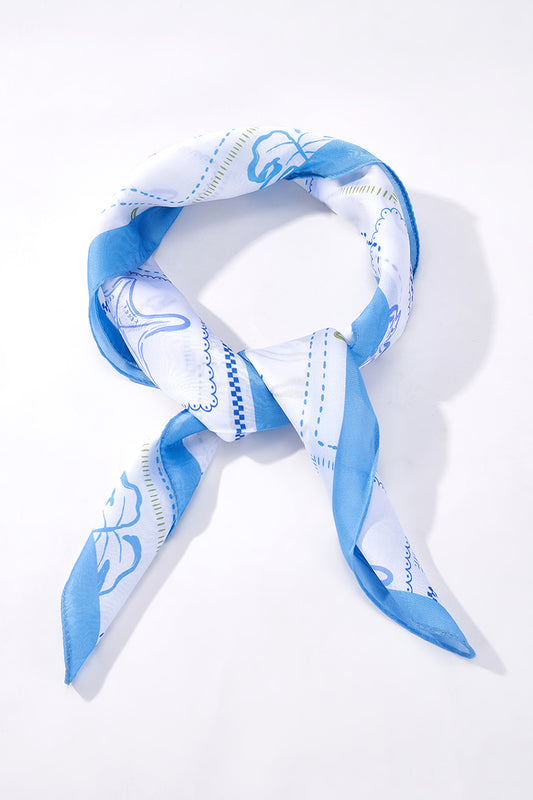 Foulard motifs océan