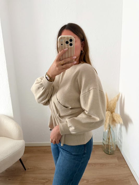 Pull beige ALINA