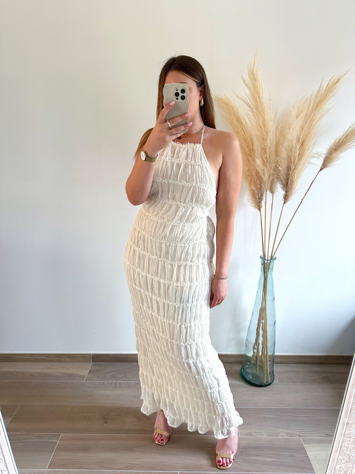 Robe longue blanche CLEA