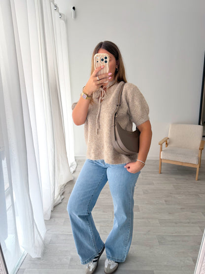 Pull taupe MARIA