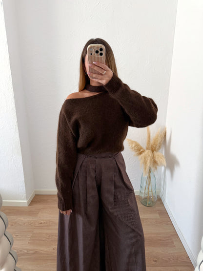 Pull chocolat GWENOLA