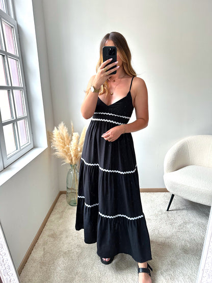 Robe longue noire AMAYA