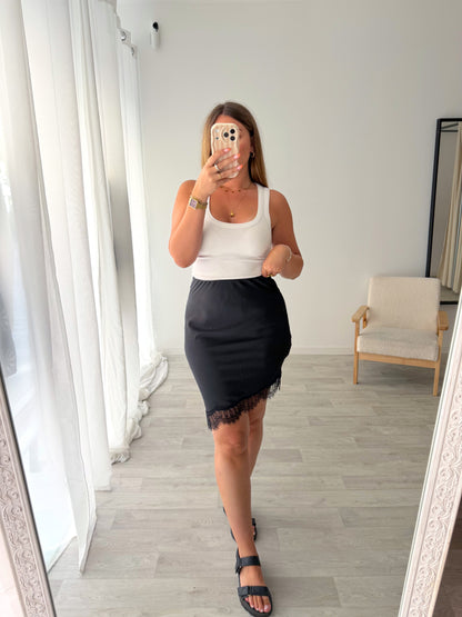 Jupe noire dentelle MARGA