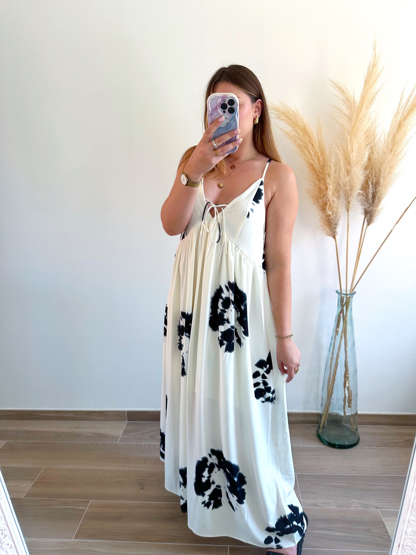 Robe longue imprimée SIDNEY