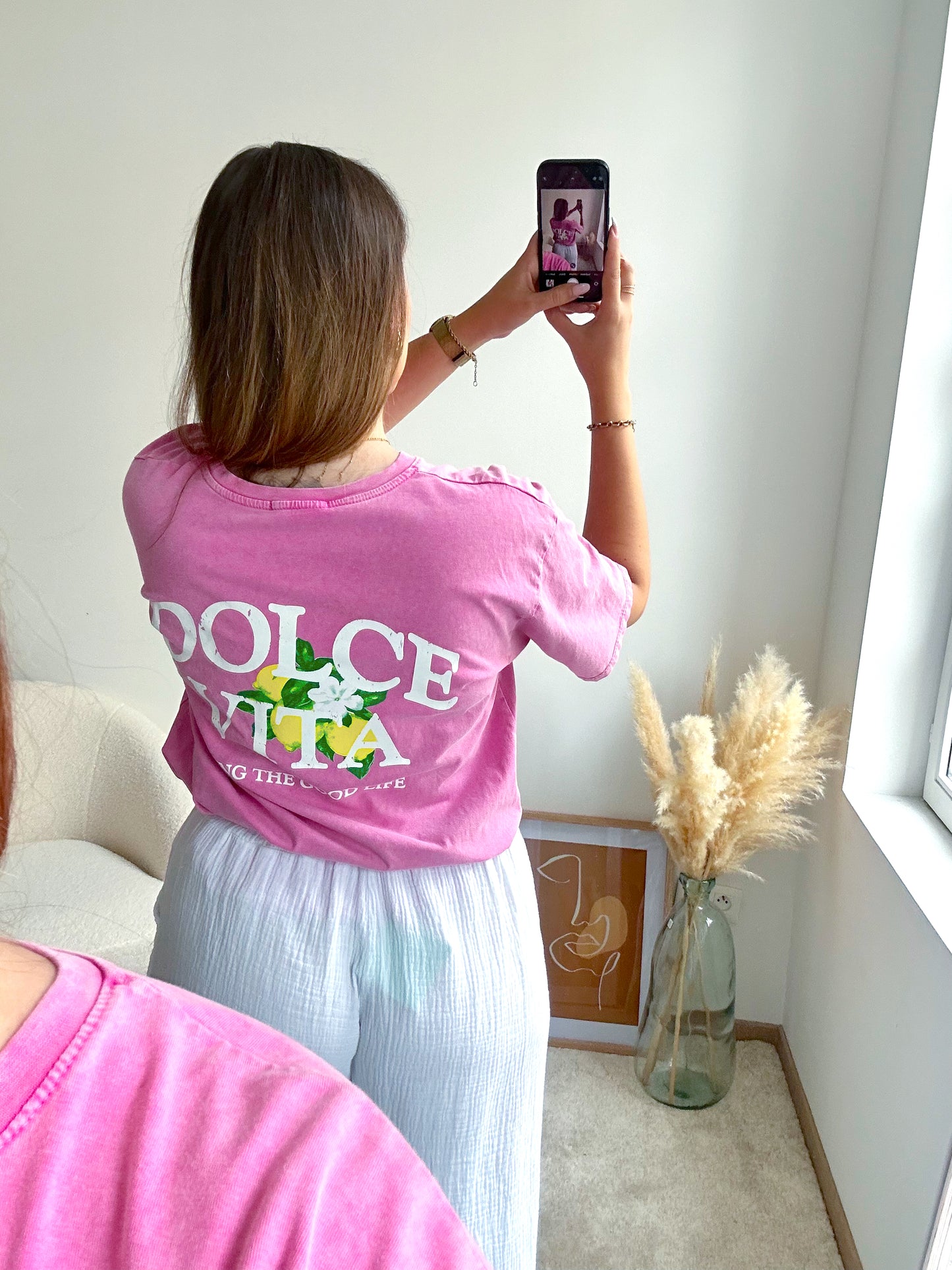 Tee-shirt rose DOLCE VITA