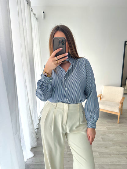 Chemise rayée marine AZILIS