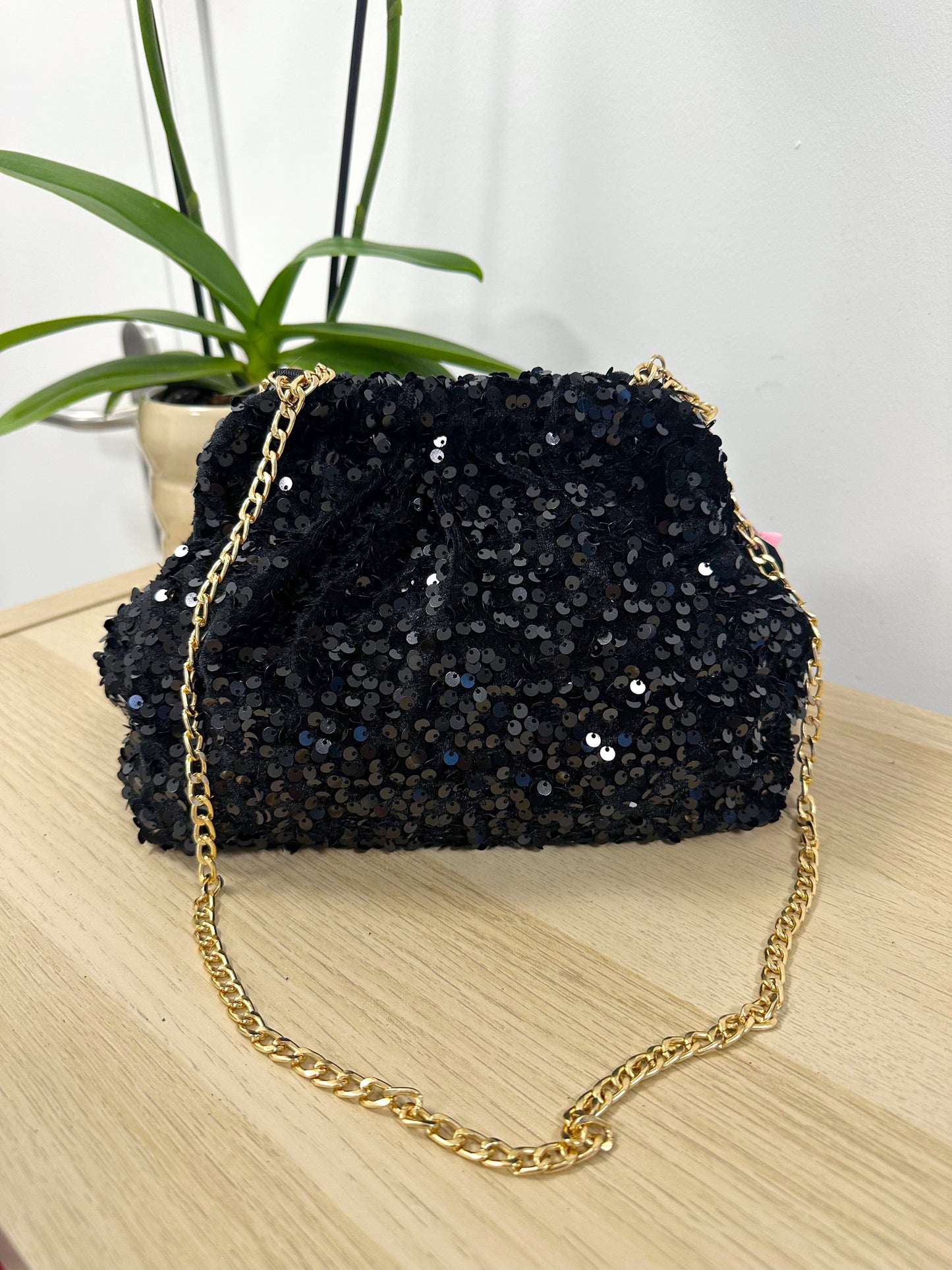 Sac sequins noir