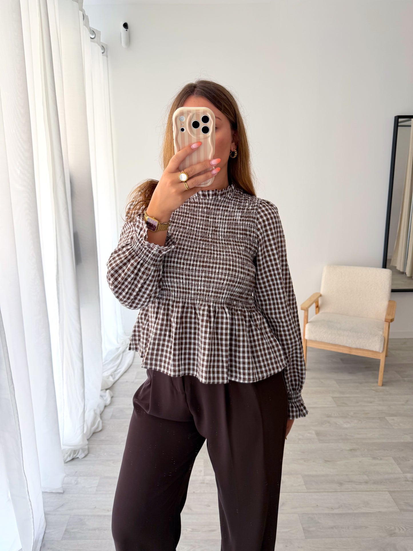 Blouse à carreaux NATOU