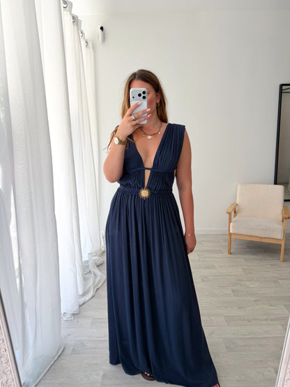 Robe longue marine TARA