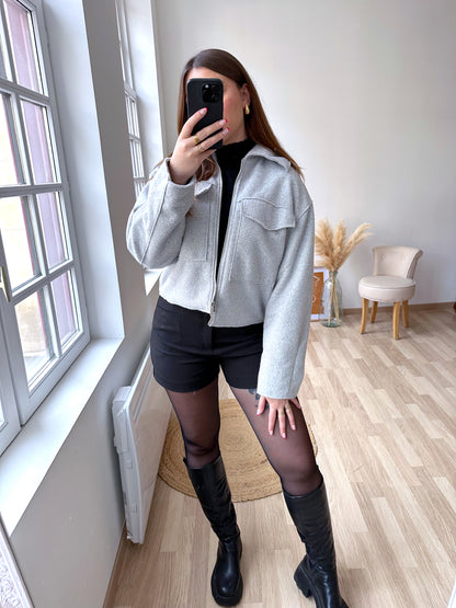 Blouson gris ORNELLA