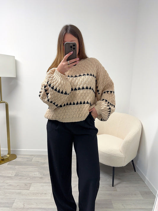 Pull beige TRISHA