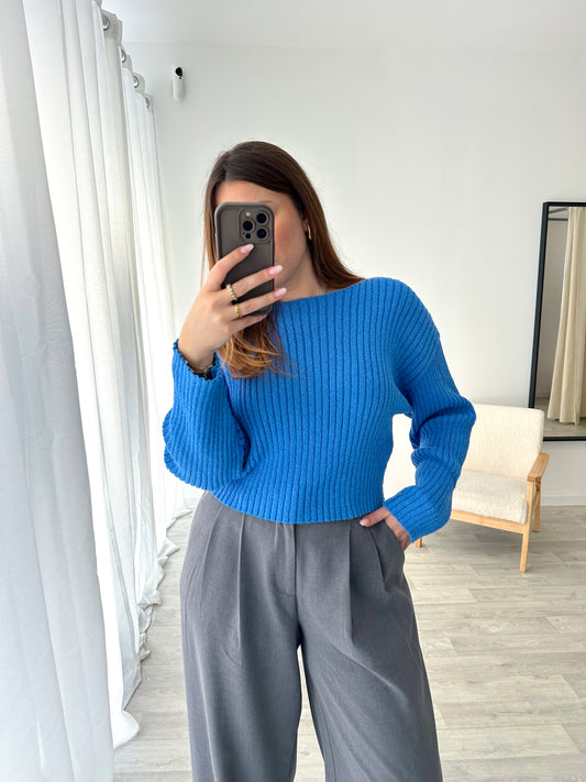 Pull bleu ZOHRA
