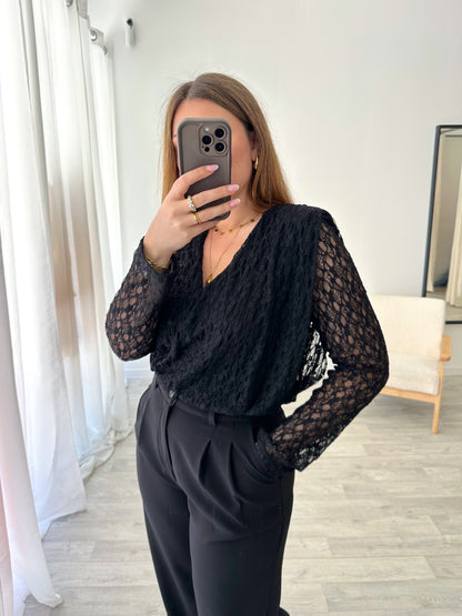 Body dentelle noir AMIA
