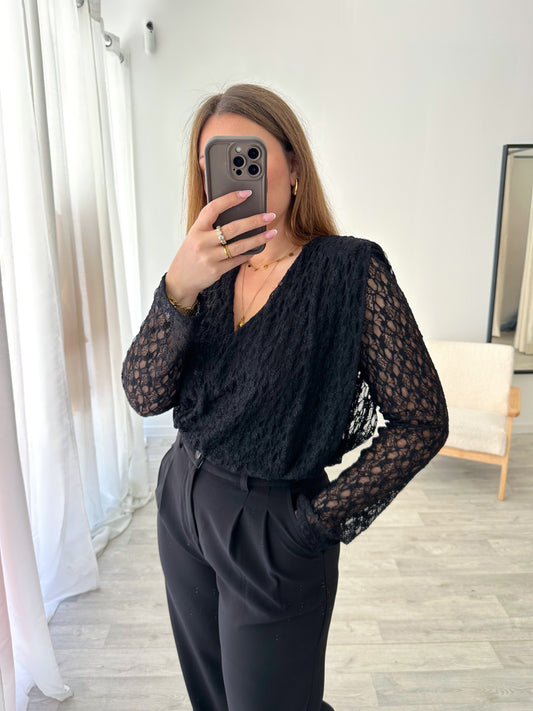 Body dentelle noir AMIA