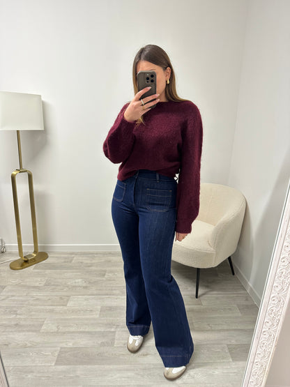 Jean taille haute brut PAOLINA